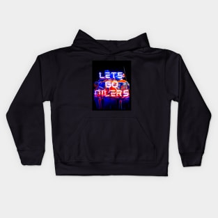 "Lets Go Oilers" Kids Hoodie